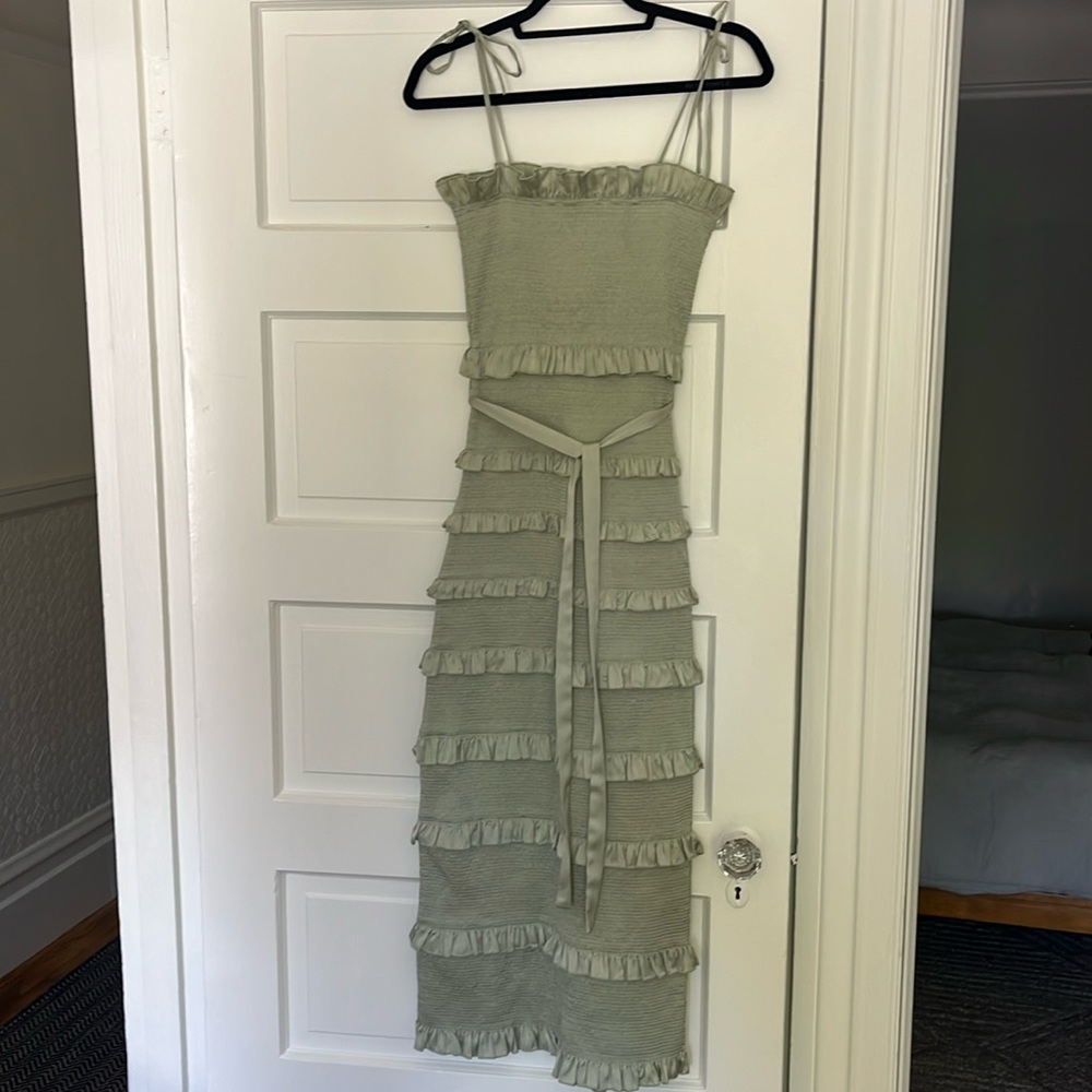 V. Chapman Lily Dress in Sage